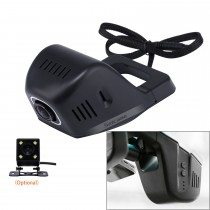 Universal Hidden HD 170 Grad Weitwinkel Auto Fahren Videorecorder mit WIFI Telefonanschluss Display GPS Fahren Trajektorie Parken Monitoring Backup Rearview Kamera