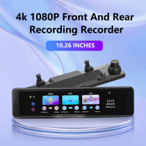 10,26 "Dash Camera Auto DVR WiFi ADAS BSD H.265 Frontkamera 4K Rückfahrkamera AHD 1080P