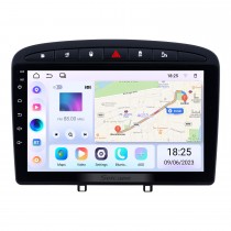 Aftermarket 9 Zoll Android 13.0 Autoradio für 2010–2016 PEUGEOT 408 mit GPS-Navigation Bluetooth Autoradio Head Unit Touchscreen Mirror Link OBD2 WiFi Video USB SD