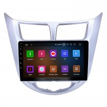HD 1024 * 600 Touchscreen Android 13.0 2011 2012 2013 Hyundai Verna Accent Solaris Blau WIT Radio GPS-Navigationssystem mit Bluetooth 4G WIFI Lenkradsteuerung USB OBD2 RDS Mirror Link