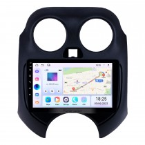 HD Touchscreen 9 Zoll Android 14.0 GPS Navigationsradio für 2010 NISSAN MARCH mit Bluetooth USB WIFI AUX Unterstützung DVR Carplay SWC OBD Rückfahrkamera