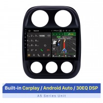 9-Zoll-HD-Touchscreen für 2014-2016 Jeep Compass GPS Navi Android Auto GPS-Navigation Auto-Audiosystem Unterstützung Split-Screen-Display