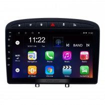 Aftermarket 9 Zoll Android 13.0 Autoradio für 2010–2016 PEUGEOT 408 mit GPS-Navigation Bluetooth Autoradio Head Unit Touchscreen Mirror Link OBD2 WiFi Video USB SD