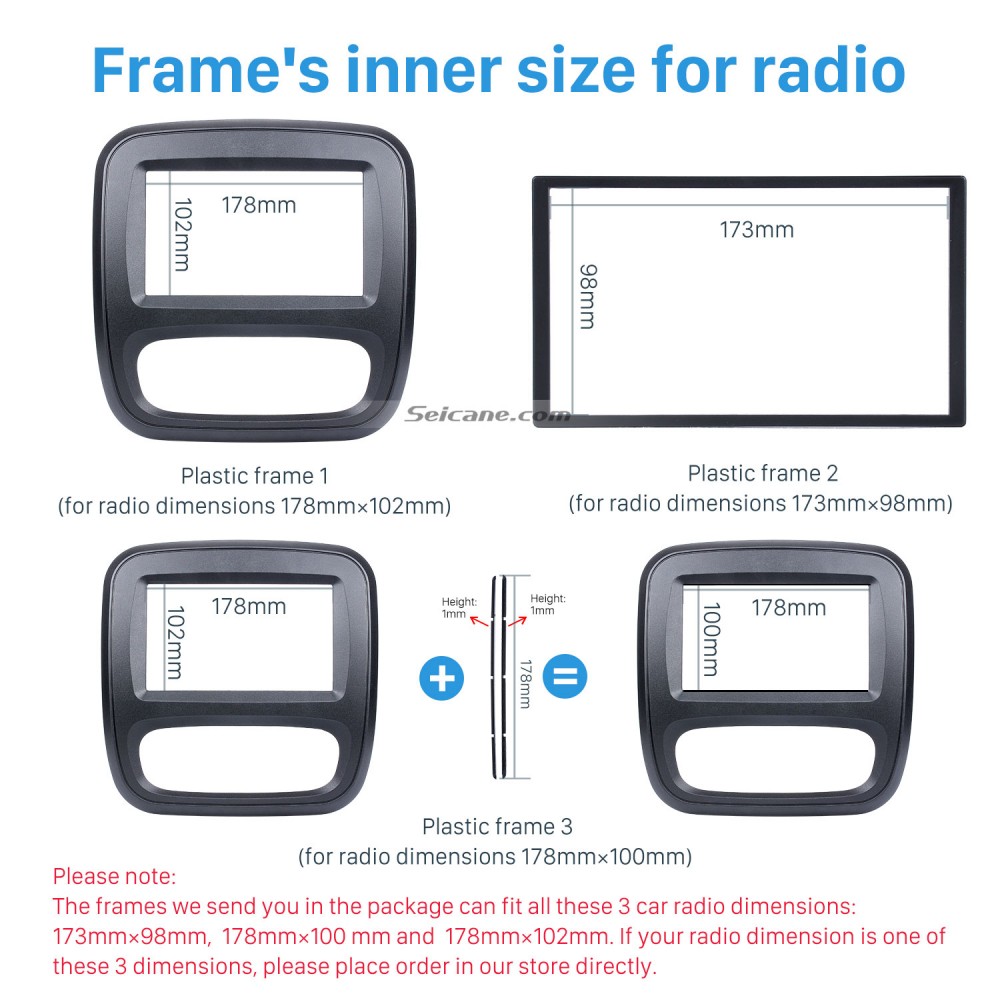 2 Din Autoradio Fascia Fur 2015 Nach Oben Renault Trafic
