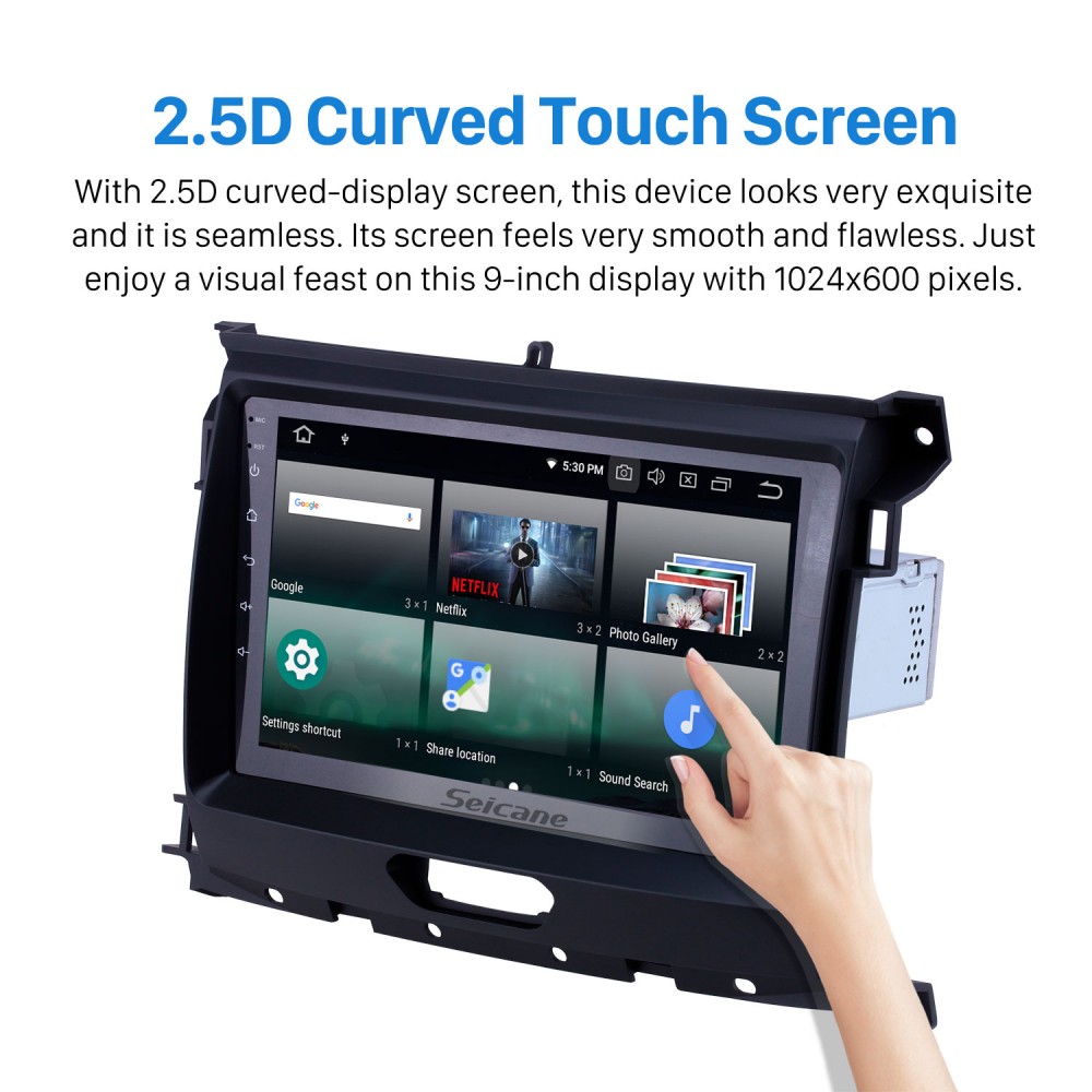 OEM 9 Zoll Android 13.0 Radio f r 2018 Ford Ranger Bluetooth HD Touchscreen GPS Navigation Musik AUX Carplay Unterst tzung TPMS