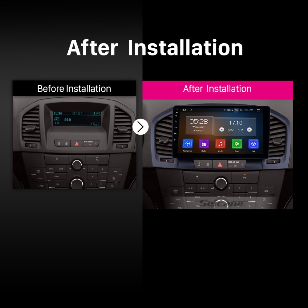 OEM 9 Zoll Android 12.0 Radio für 2009-2013 Buick Regal Bluetooth Wifi HD  Touchscreen Musik GPS Navigation Carplay Unterstützung DAB+ Rückfahrkamera