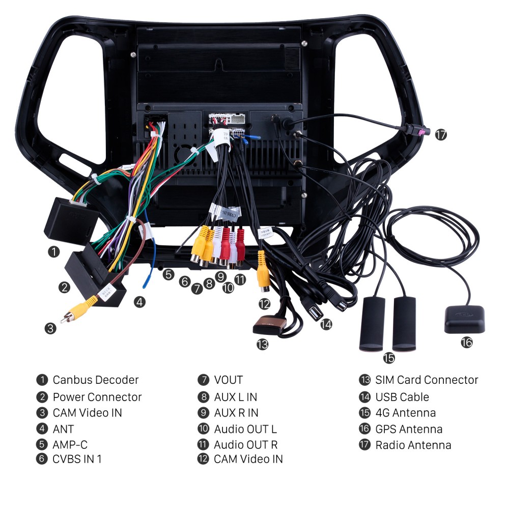 Verbessertes Autoradio fur 2016 2017 2018 Jeep Cherokee
