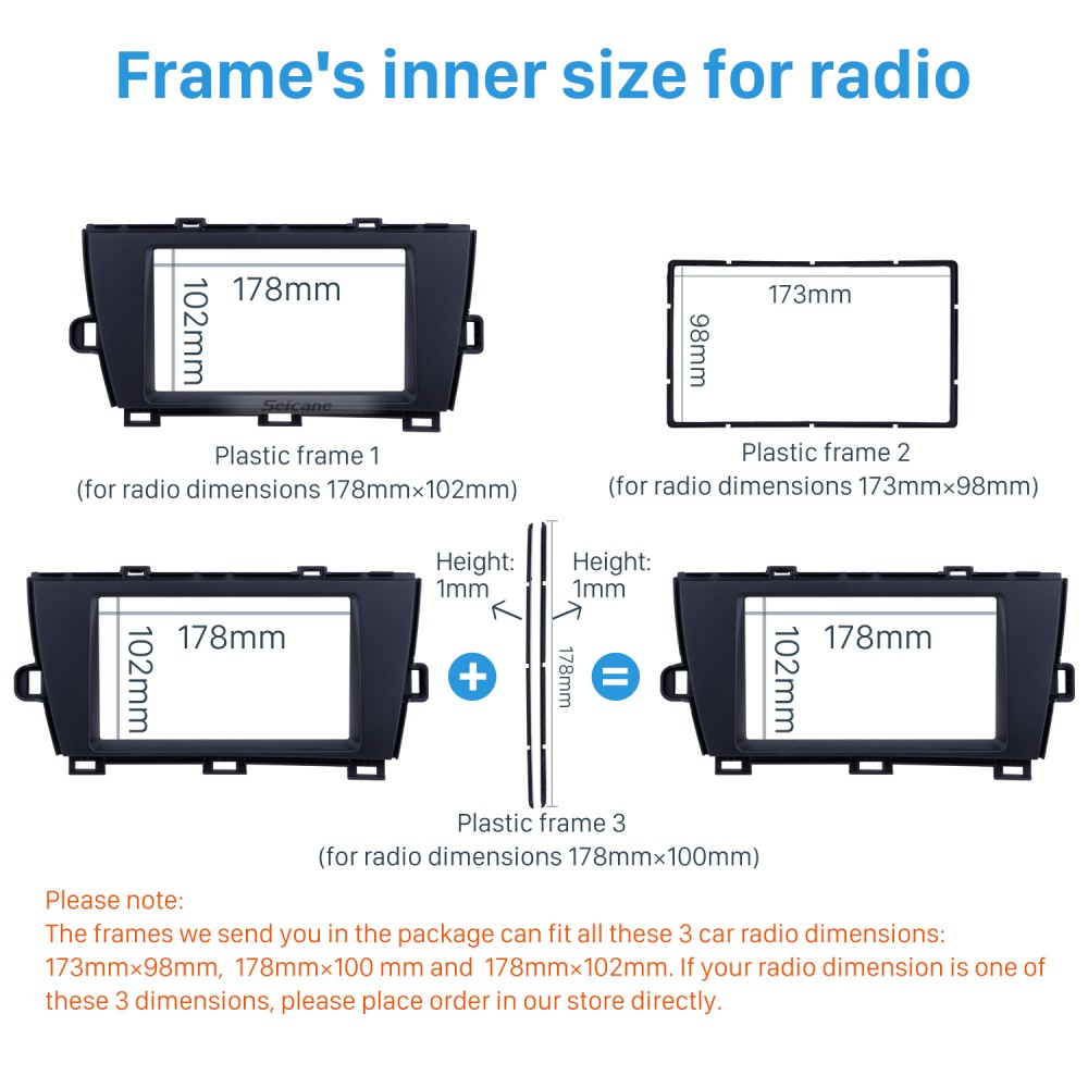 Gut Gestaltete Doppel Din 2010 Toyota Prius Lhd Autoradio