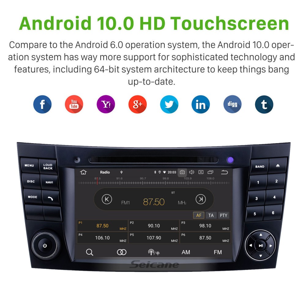7 Zoll 2001-2008 Mercedes Benz G-Klasse W463 Touchscreen Android GPS  Navigationsradio Bluetooth Carplay USB Unterstützung SWC TPMS Rückfahrkamera