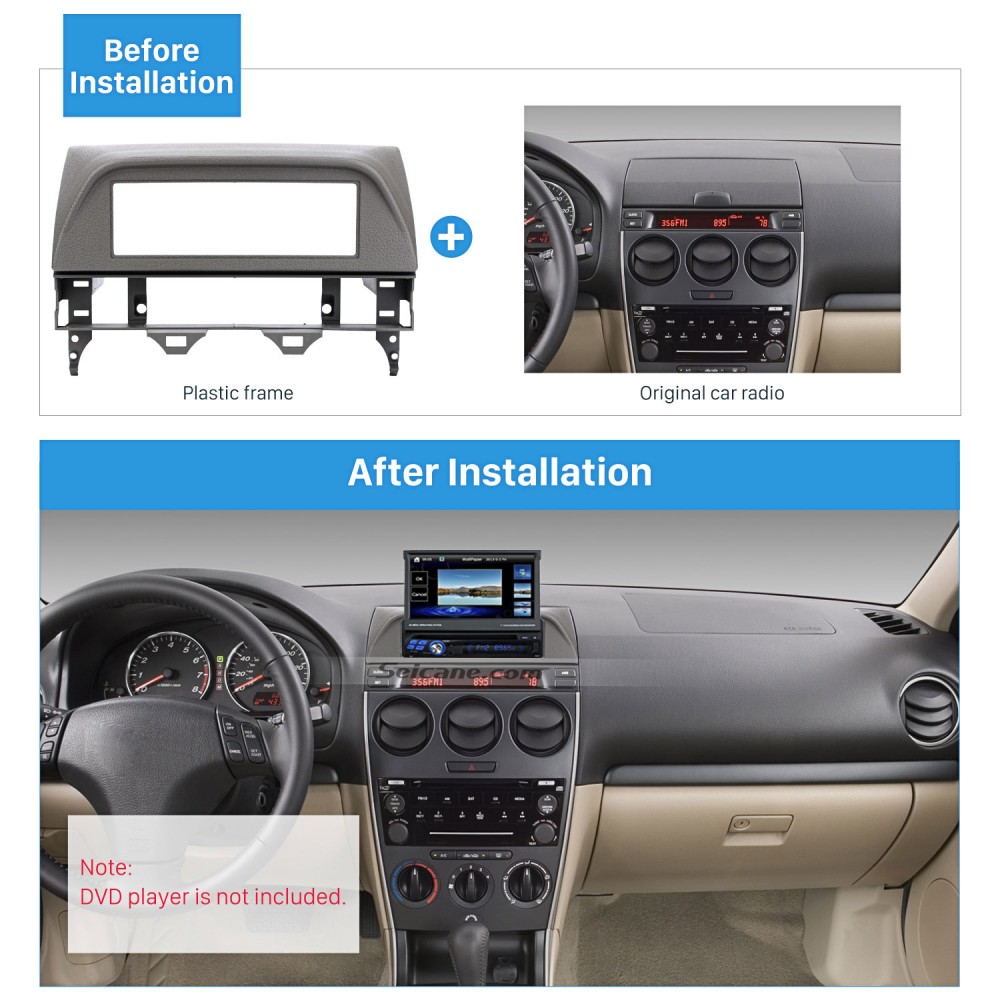 1din 2002 2007 Mazda 6 Atenza Autoradio Faszien Montiert