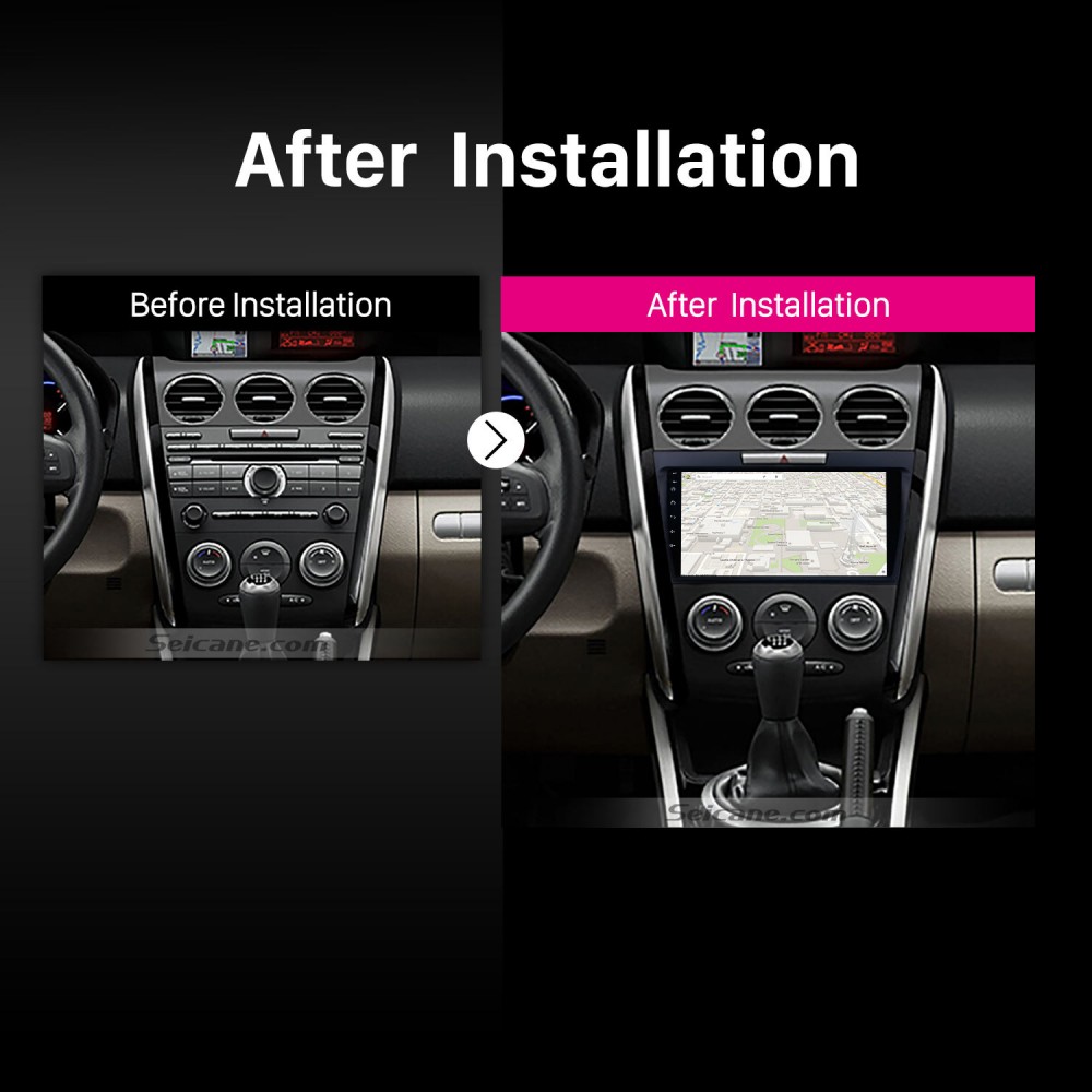 2009-2013 Einbaurahmen Set Doppel DIN Autoradio für Mazda CX-7
