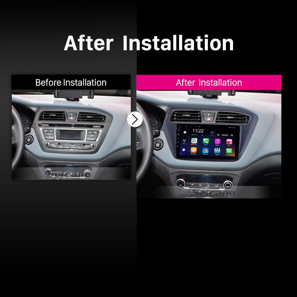 HD Touchscreen 2018 2019 Hyundai i20 LHD Android 12.0 9 Zoll GPS Navigationsradio Bluetooth Carplay WIFI