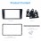 Schwarz Doppel-DIN 2002-2006 Audi A6 Autoradio Armaturenbretts Adapter DVD Rahmen Dash Installation Kit