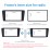 Schwarz Doppel Din 2003-2008 Toyota Avensis Autoradio Faszien DVD Rahmen Stereo Player Face Plate Panel Adapter