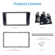 Schwarz Doppel-DIN 2002-2006 Audi A6 Autoradio Armaturenbretts Adapter DVD Rahmen Dash Installation Kit
