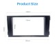 Schwarz Doppel-DIN 2002-2006 Audi A6 Autoradio Armaturenbretts Adapter DVD Rahmen Dash Installation Kit