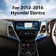 Android 12.0 Carplay 12,3 Zoll Full-Fit-Bildschirm für 2012 2013 2014–2016 HYUNDAI Elantra GPS-Navigationsradio mit Bluetooth