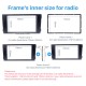 Schwarz Doppel-DIN 2002-2006 Audi A6 Autoradio Armaturenbretts Adapter DVD Rahmen Dash Installation Kit
