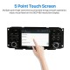5 Zoll Android 12.0 HD Touchscreen Radio für 2003-2006 Jeep Wrangler mit GPS Navigationssystem DVR WIFI OBD2 Bluetooth Lenkradsteuerung Spiegelverbindung 1080P TV USB