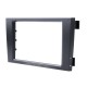 Schwarz Doppel-DIN 2002-2006 Audi A6 Autoradio Armaturenbretts Adapter DVD Rahmen Dash Installation Kit