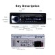 Universal Single Din Audio Bluetooth Freisprecheinrichtung MP3 Player Auto FM Stereo Radio mit 4 Kanal Ausgang USB SD Fernbedienung Aux