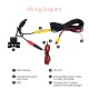 180 Degree Graden Fisheye Waterproof HD High Definition Reverse Sensor Backup Rearview Camera Parking