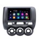 HONDA Jazz (manuelles AC, RHD) 7-Zoll-HD-Touchscreen für Android 10.0 10.0 Stereo-GPS-Navigationssystem mit UKW-Radio Bluetooth-Musik-WIFI-Spiegelverbindung unterstützt TPMS USB-Digital-TV-Unterstützungskamera