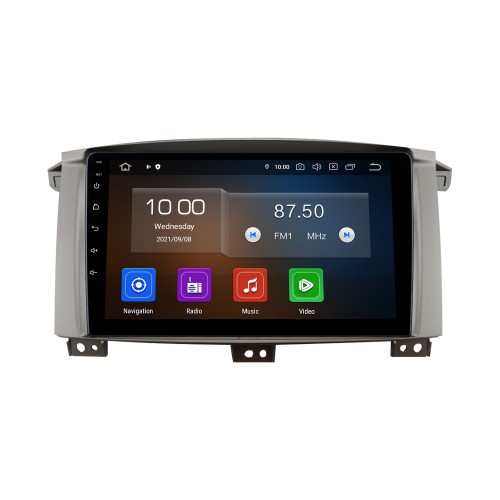 HD Touchscreen 9 polegadas Android 13.0 Para 2003 2004 2005-2008 TOYOTA LAND CRUISER 100 MANUAL AC Rádio Sistema de Navegação GPS Suporte Bluetooth Carplay Câmera de backup