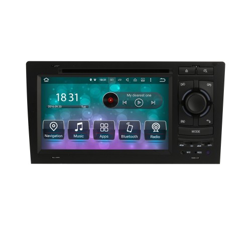 Sistema de navegação GPS Android 10.0 para 1994-2003 Audi A8 S8 com DVD Player Touch Screen Rádio Bluetooth WiFi TV HD 1080P Vídeo Backup Câmera de controle de volante USB SD