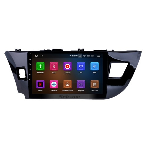 OEM 10,1 polegadas Android 13.0 HD Touchscreen Rádio Bluetooth para Toyota Corolla 11 2012 E170 E180 com Navegação GPS USB FM estéreo automático Wifi AUX suporte DVR TPMS Câmera de backup OBD2 SWC