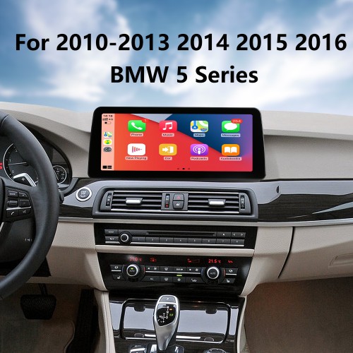 Android 11.0 12,3 polegadas para 2010-2013 2014 2015 2016 BMW Série 5 F10 F11 Rádio HD Touchscreen Sistema de navegação GPS com suporte Bluetooth DVR