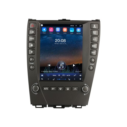 OEM 9,7 polegadas Android 10.0 para 2006 2007 2008-2012 LEXUS ES240 ES350 Rádio de navegação GPS com tela sensível ao toque Bluetooth WIFI com suporte TPMS Carplay DAB +