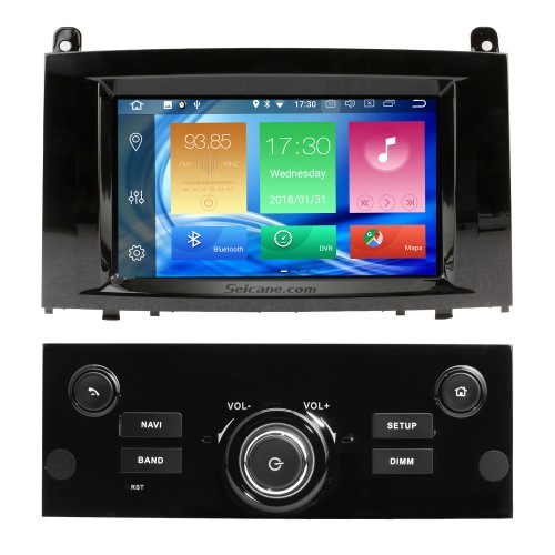 Sistema de navegação gps de rádio android oem para 2004-2010 peugeot 407 com câmera de backup wi-fi bluetooth carplay volante controle obd2 dab + dvr