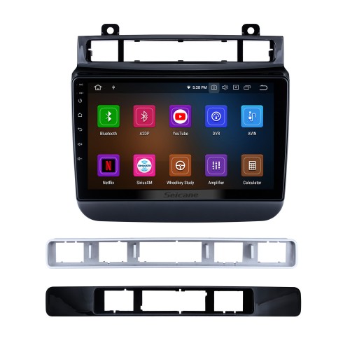 9 polegadas HD Touchscreen Android 13.0 Para 2011-2017 2018 VW Volkswagen Touareg rádio do carro com sistema de navegação GPS Bluetooth Carplay