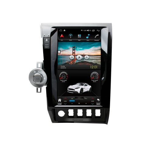 Carplay 13,6 polegadas Android 10.0 HD Touchscreen Android Auto GPS Navigation Radio para 2007-2013 TOYOTA TUNDRA SEQUOIA com Bluetooth