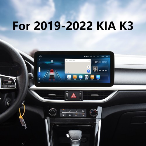 Android 12.0 de 12,3 polegadas para 2019 2020 2021 2022 KIA K3 Sistema de navegação GPS estéreo com tela sensível ao toque Bluetooth com suporte para câmera retrovisora