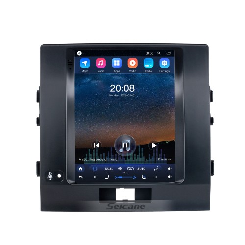 Tela sensível ao toque hd para toyota land cruiser 2007-2015 rádio android 10.0 9.7 polegadas navegação gps suporte bluetooth tv digital carplay