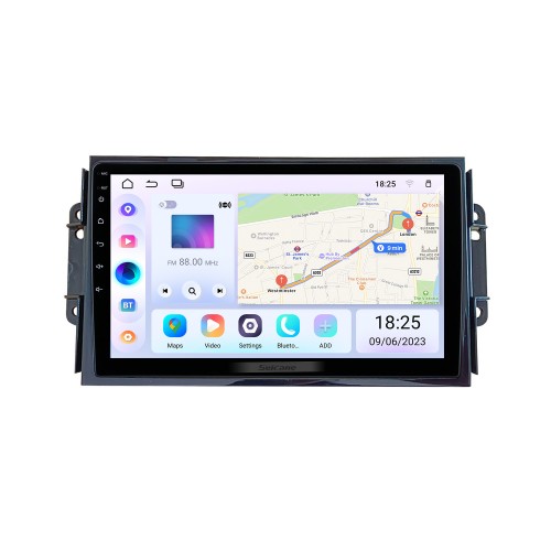 Android 13.0 de 9 polegadas para 2016 CHERY TIGGO 3 sistema de navegação GPS estéreo com suporte a tela de toque Bluetooth câmera retrovisor