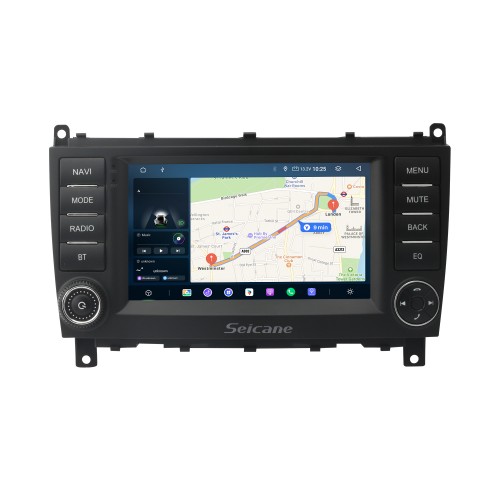 Android 14.0 Carplay Rádio 7 polegadas para 2006-2012 CLK W209 2004-2008 CLS W219 HD Touchscreen Sistema de navegação GPS com suporte Bluetooth DVR OBD2