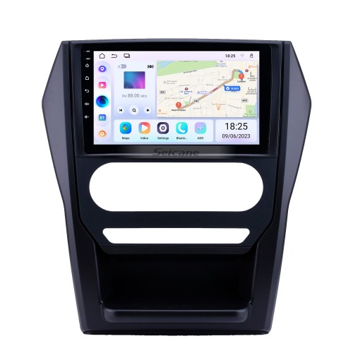 Rádio oem 9 polegadas android 13.0 para 2015 mahindra escorpião auto a/c bluetooth wifi hd tela sensível ao toque gps suporte de navegação carplay dvr câmera retrovisor