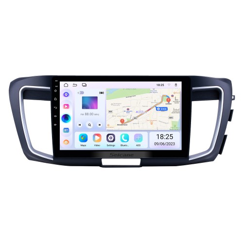 Para HONDA ACCORD RHD 2013 Radio Android 13.0 HD Touchscreen Sistema de navegação GPS de 10,1 polegadas com suporte para Bluetooth Carplay DVR