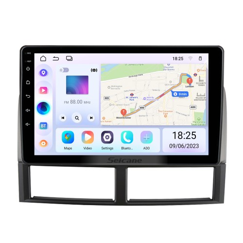  Tela sensível ao toque HD de 9 polegadas para 1998- 2004 2005 Jeep Grand Cherokee Autoradio Carplay Android Auto Bluetooth Wifi Navegação GPS