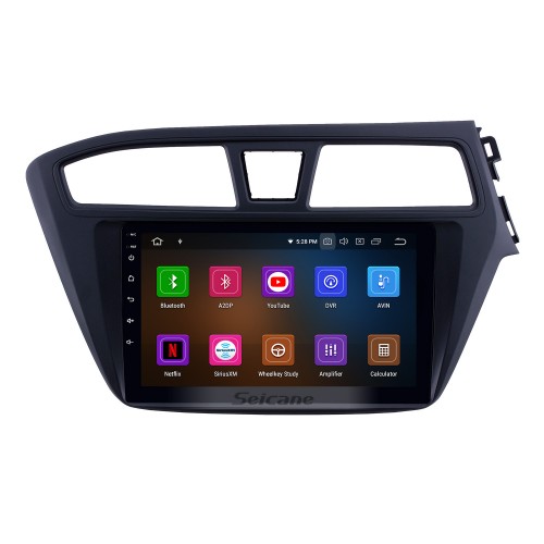 Rádio oem 9 polegadas android 13.0 para 2014-2017 hyundai i20 rhd bluetooth hd touchscreen navegação gps carplay suporte usb 4g wifi controle de volante