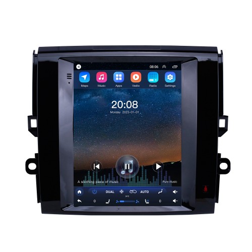 9,7 polegadas android 10.0 2013 toyota reiz gps navegação rádio com hd touchscreen bluetooth suporte de música carplay espelho link