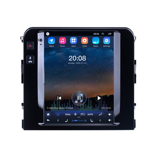 Tela sensível ao toque hd para 2020 toyota land cruiser rádio android 10.0 sistema de navegação gps de 9,7 polegadas com suporte usb bluetooth tv digital carplay