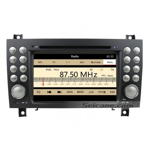 leitor de DVD Carro para Mercedes-Benz SLK com GPS Rádio TV Bluetooth