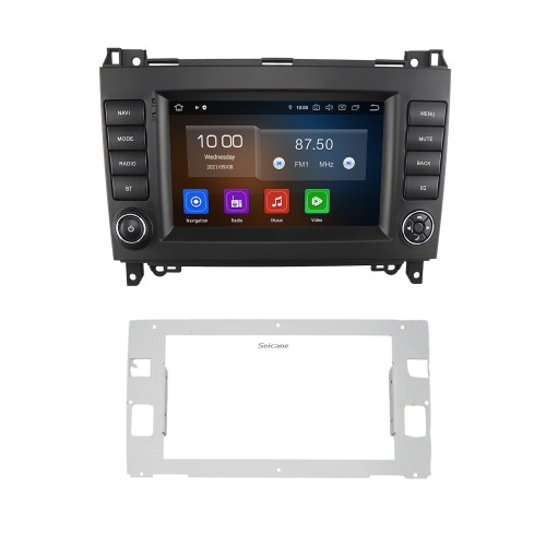 Carplay 7 polegadas Android 13.0 Rádio para 2004-2012 BENZ B200 A-KLASSE W169 B-KLASSE W245 GPS Unidade principal de navegação Suporte WiFi DAB + OBDII Controle de volante