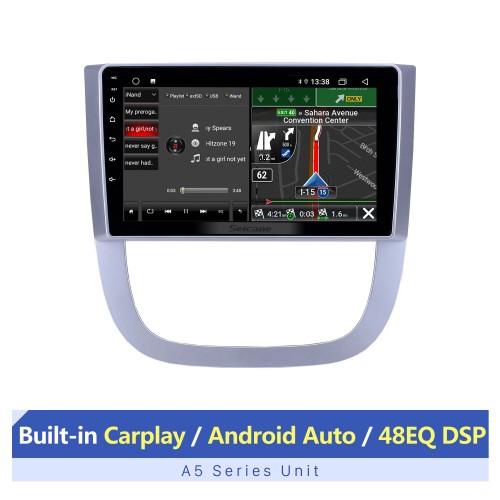 Rádio OEM de 9 polegadas Android 13.0 para 2005-2012 Buick FirstLand GL8 Bluetooth WIFI HD com tela de toque e navegação GPS com suporte para Carplay DVR SWC DAB +