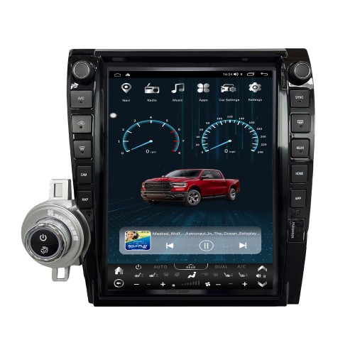 Carplay 13 polegadas Android 13.0 HD Touchscreen Android Auto GPS Navegação Rádio para 2007-2013 TOYOTA TUNDRA SEQUOIA com Bluetooth