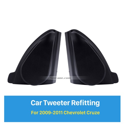 Car Horn Refit Instalação Estéreo Tweeter Refitting Boxes para 2009 2010 2011 Chevrolet Cruze Audio Ángulo de porta Gums 2pcs